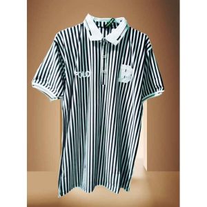 Polo t shirt stripped black and white